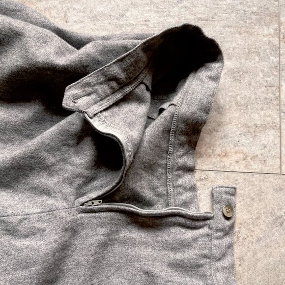 Vintage Wool Skirt with Front Pleats, Knee Length - Picture 12 of 16